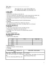 Giáo án Ôn tập về cấu tạo vỏ nguyên tử, cấu hình electron của nguyên tử